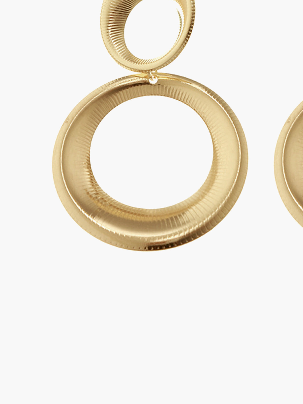 Vintage Round Bold Pendant Earrings