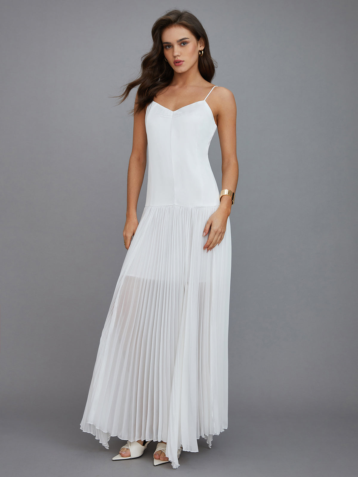 Robe longue de vacances semi-transparente