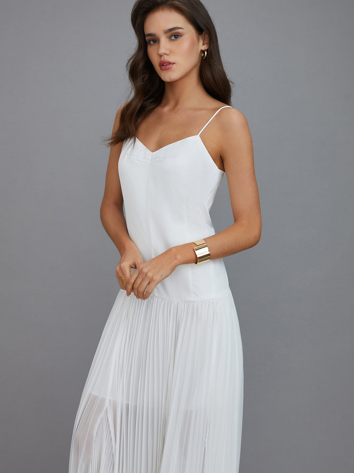Robe longue de vacances semi-transparente