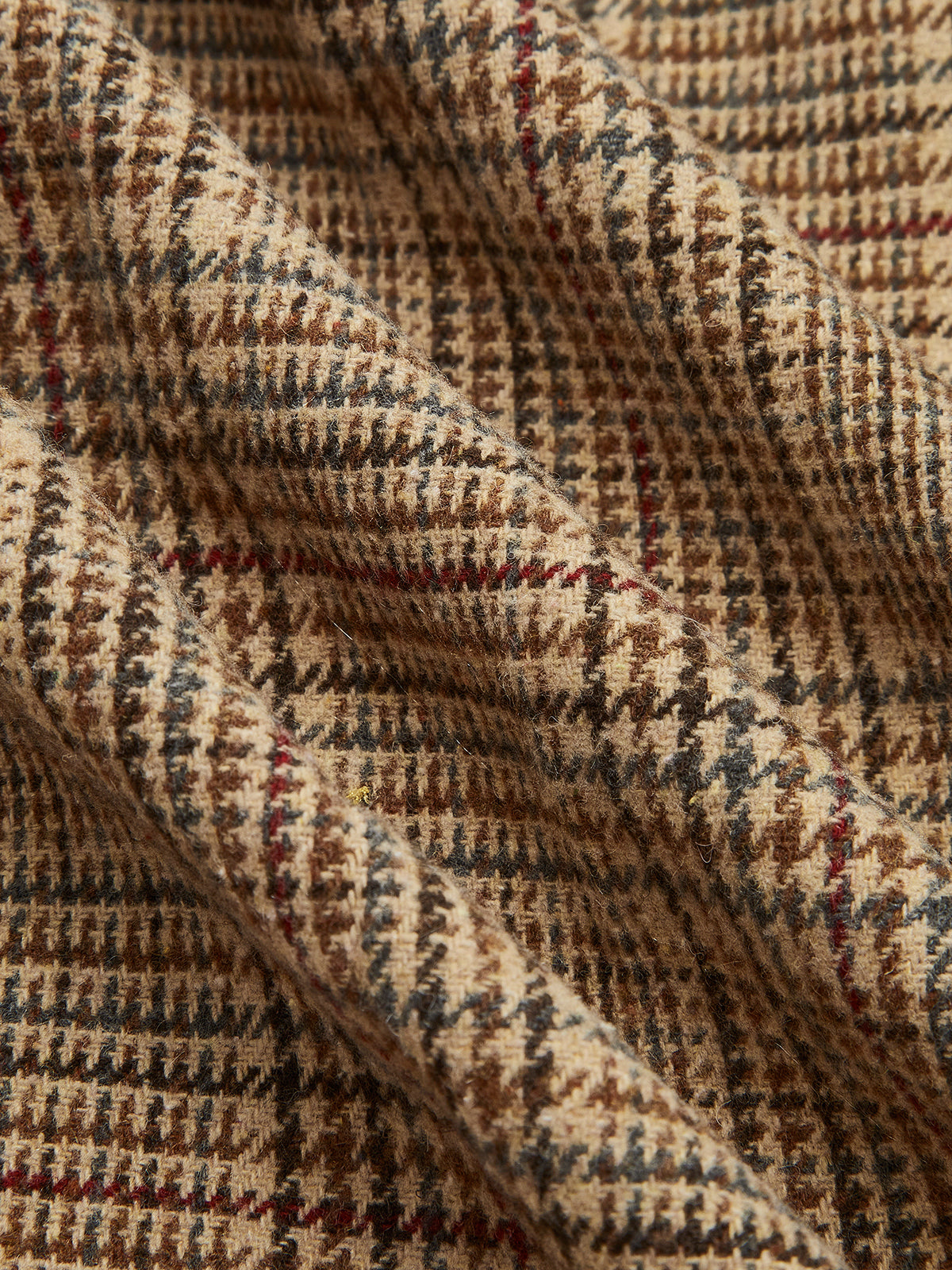 Jupe plissée en tweed avec fermeture éclair