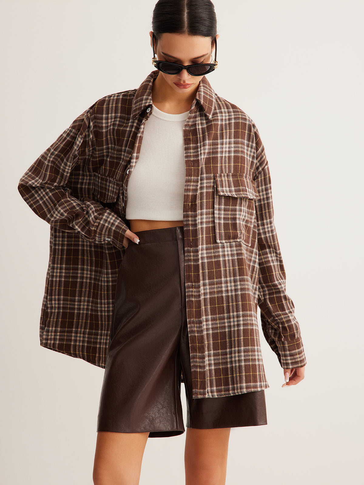 Polo à carreaux polyvalent