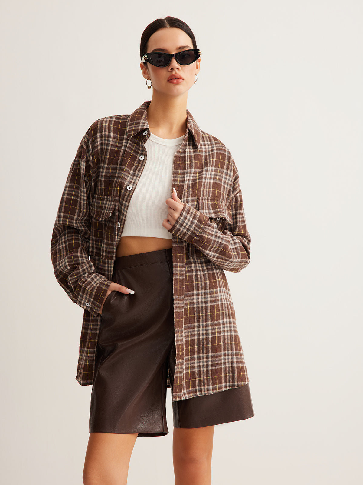 Polo à carreaux polyvalent