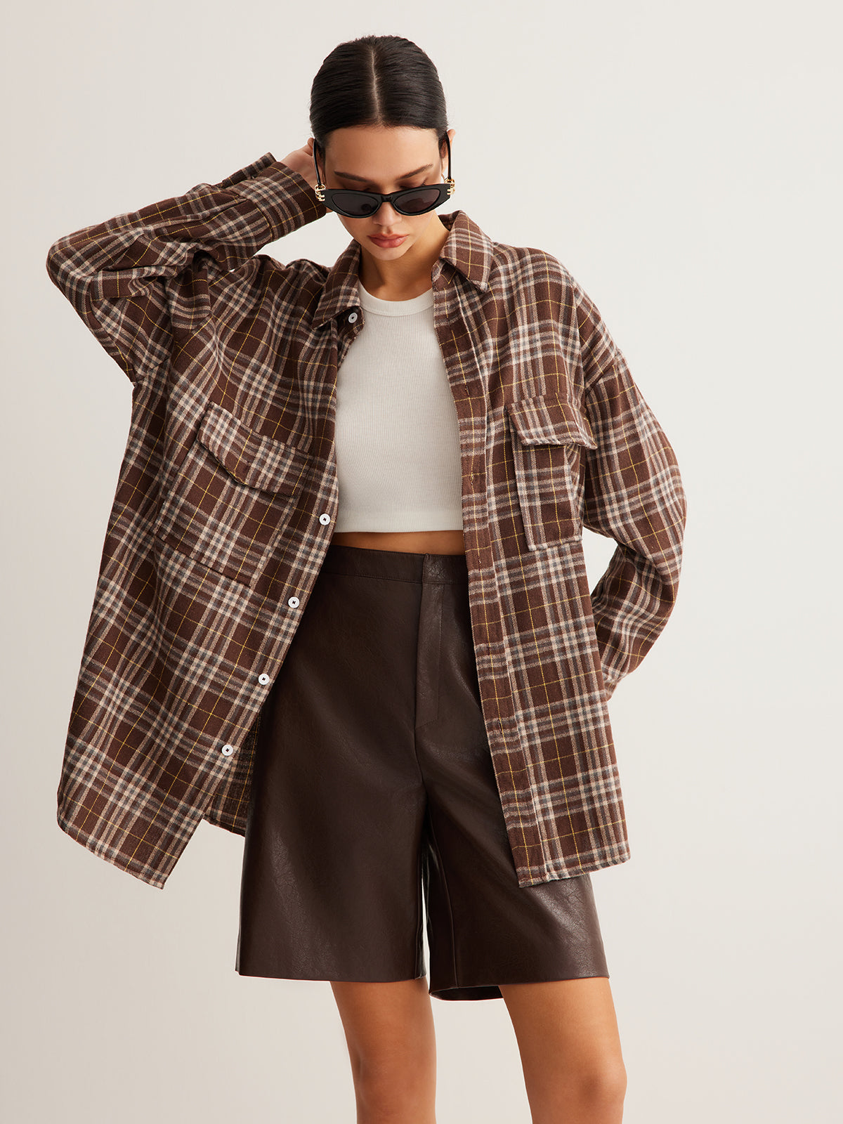 Polo à carreaux polyvalent