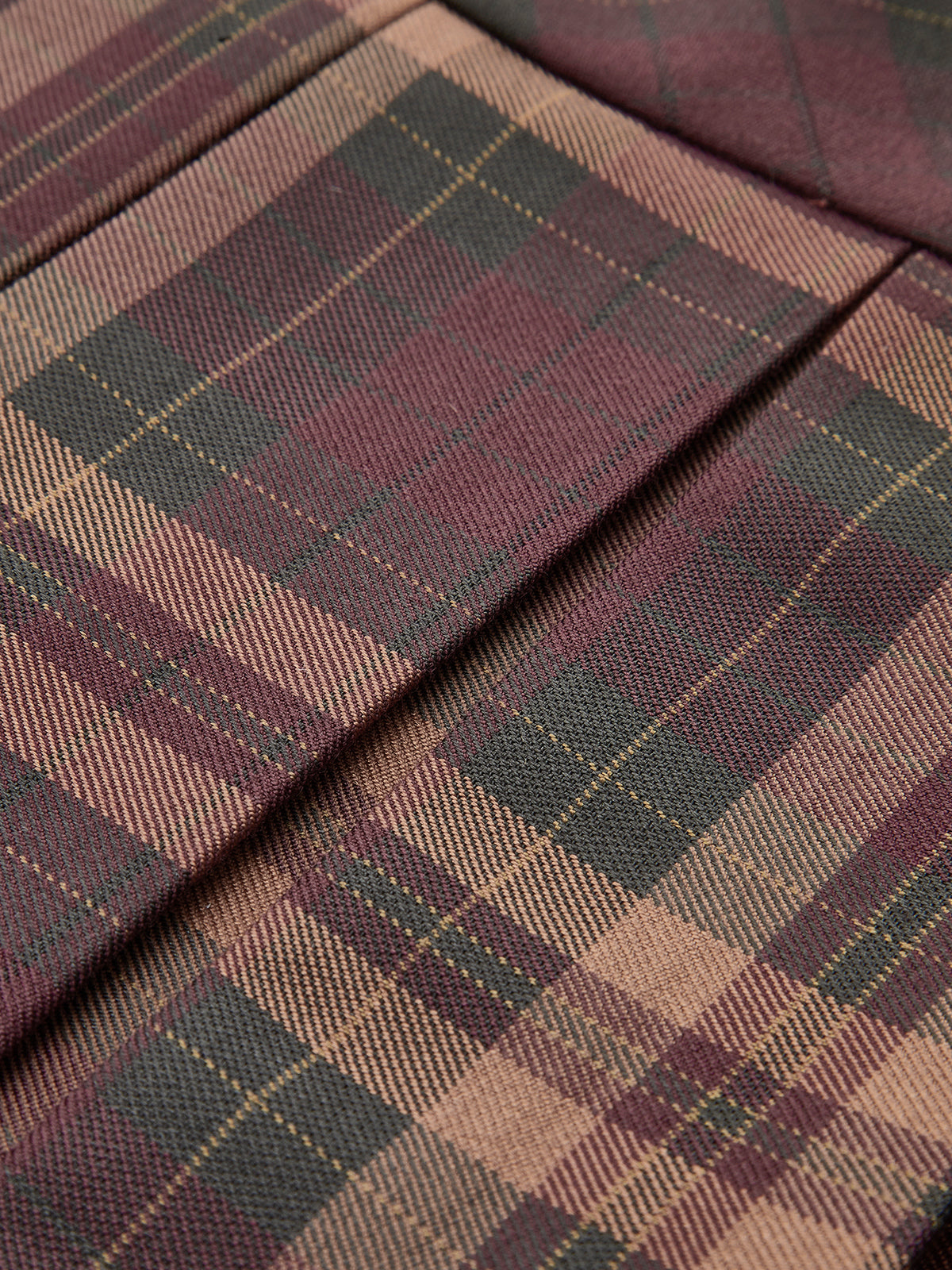 Mini-jupe plissée à carreaux