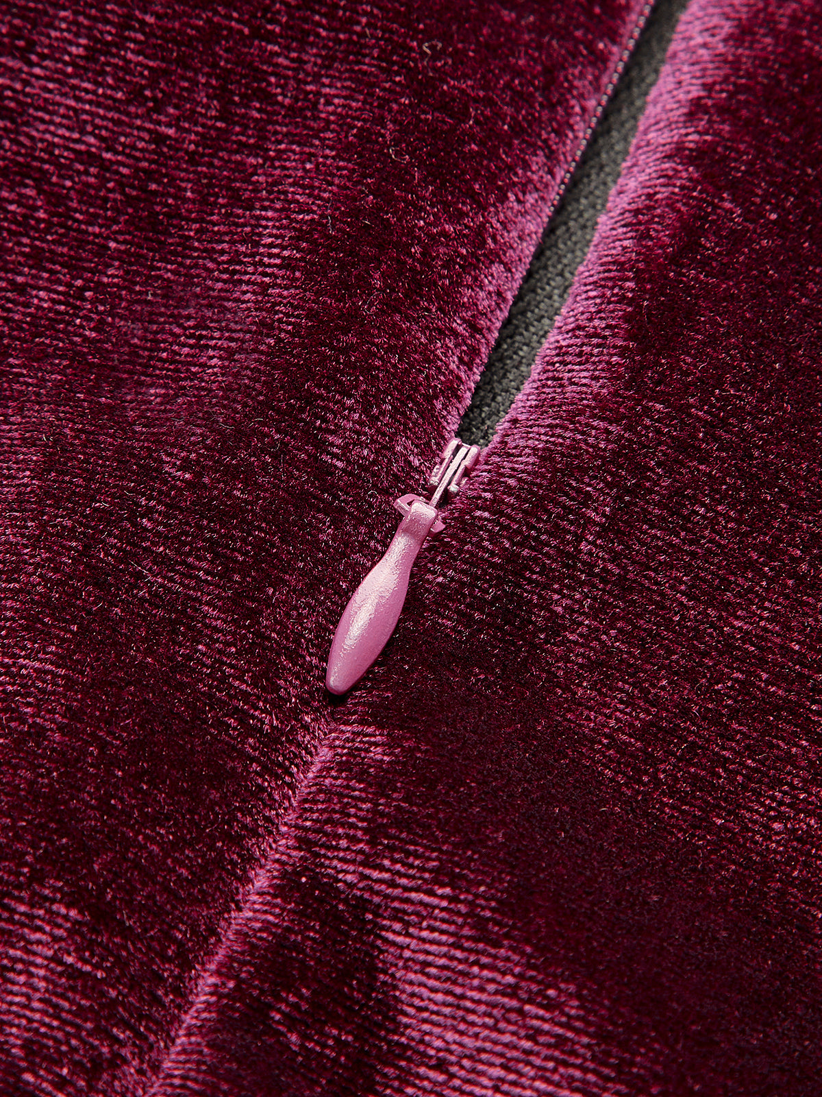 Robe débardeur slim zippée en velours