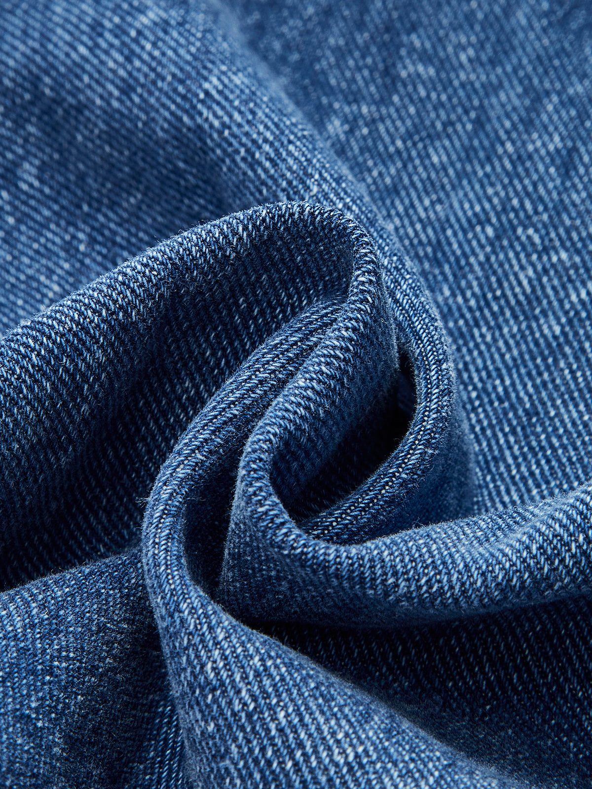 Jeanskleid mit Gürtel, Knopfleiste und Falten