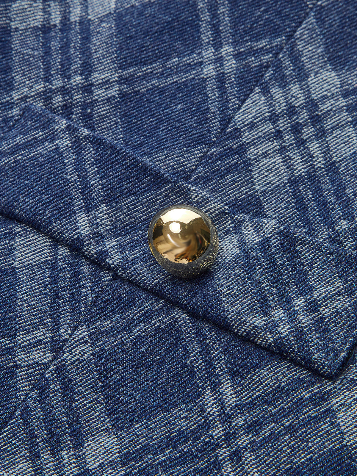 Jeanskleid mit Metallknöpfen, Rundhalsausschnitt, Ziertaschen