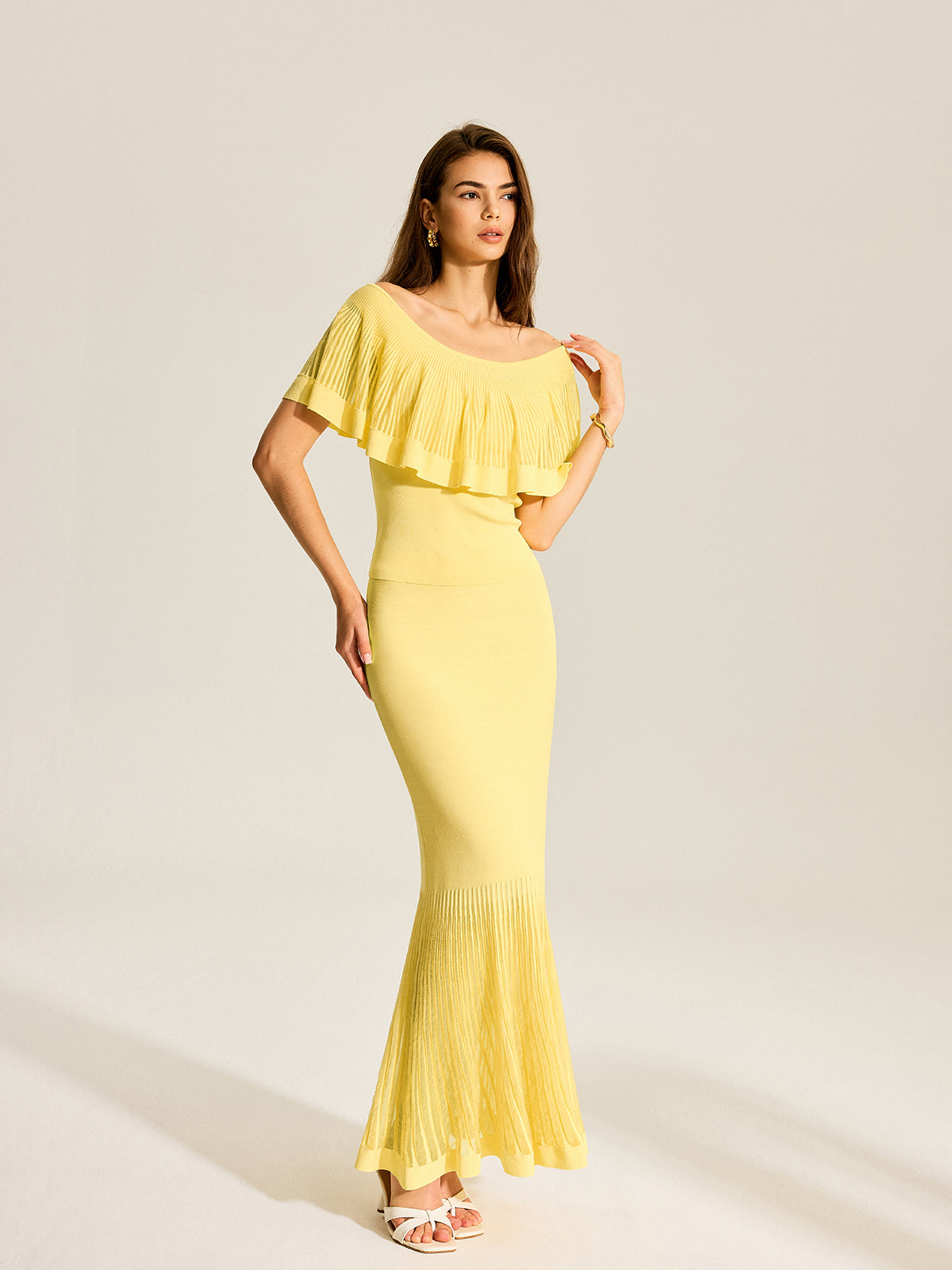 Strickrock mit Tülleinsätzen