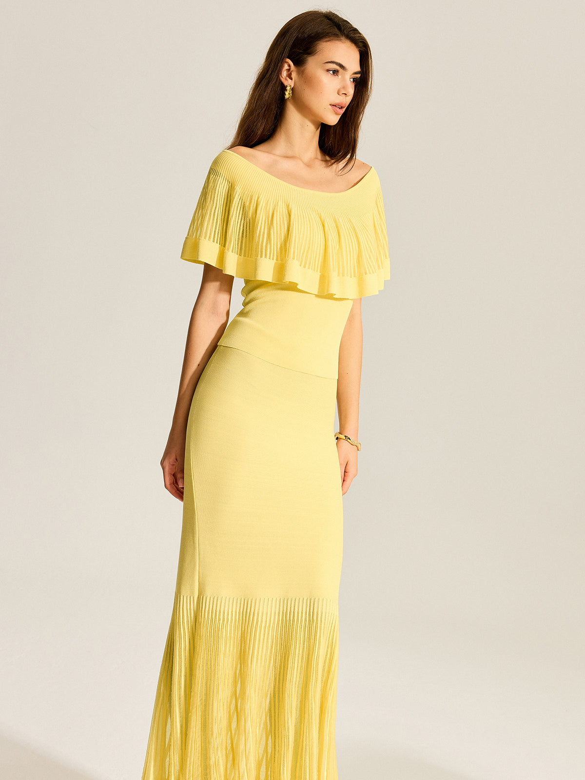 Strickrock mit Tülleinsätzen