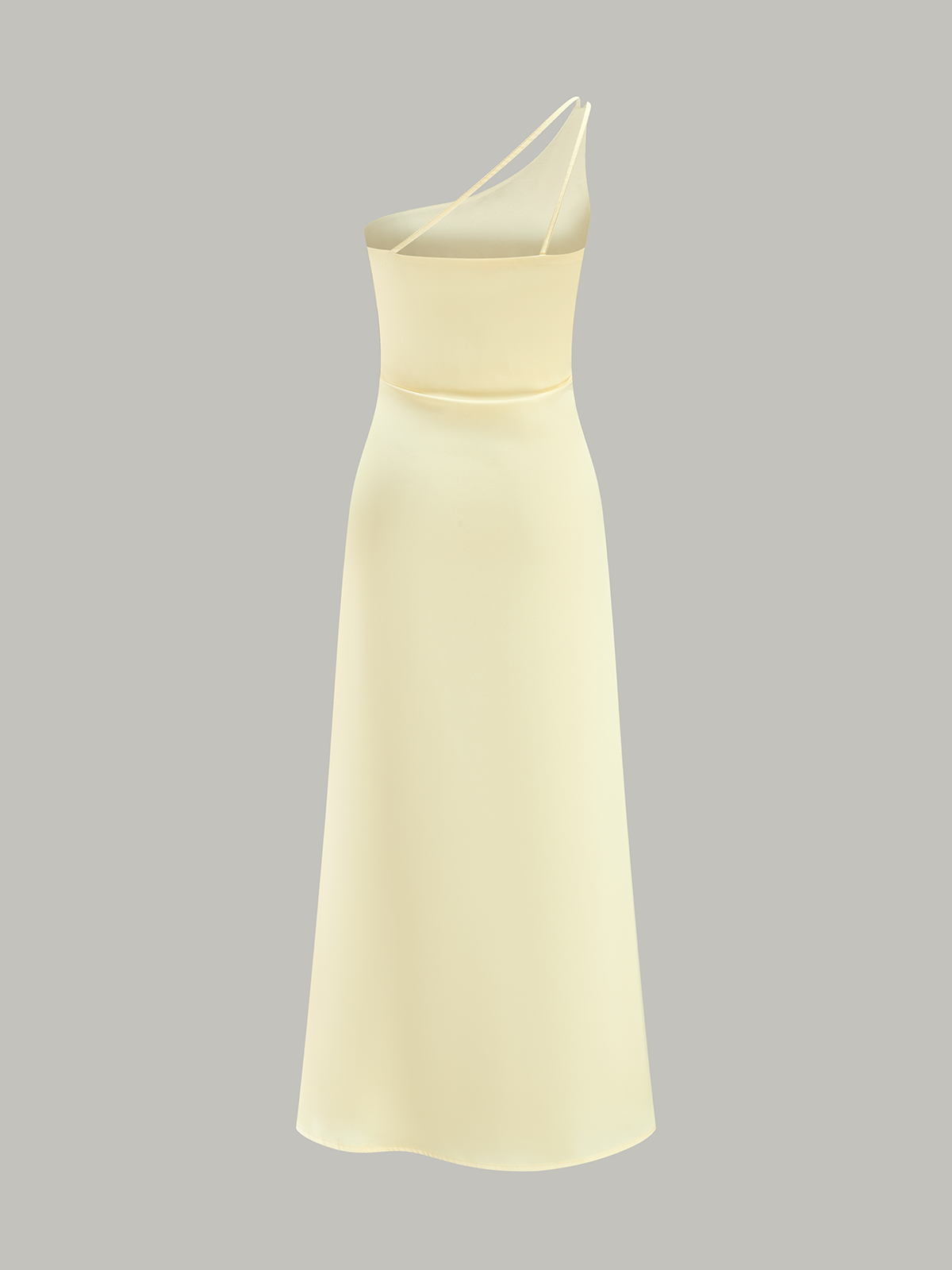 Asymmetrical One-Shoulder Midi Dress