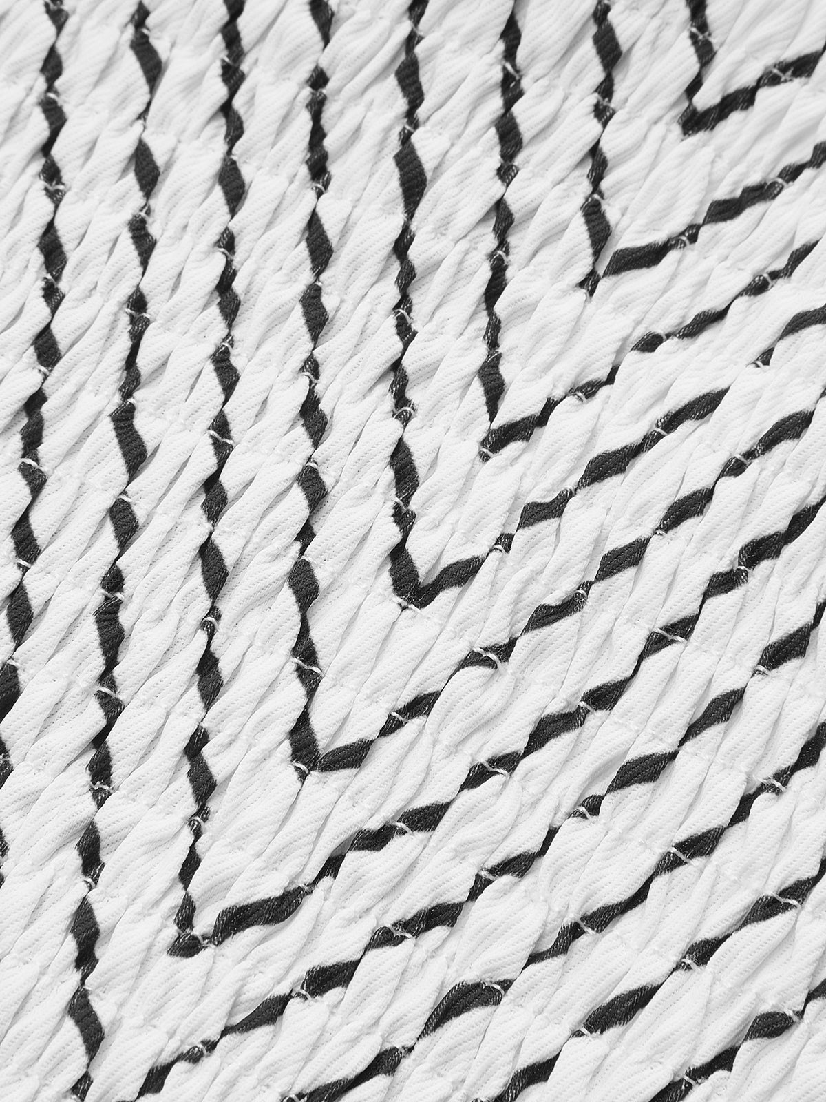 Top péplum rayé à bretelles contrastées