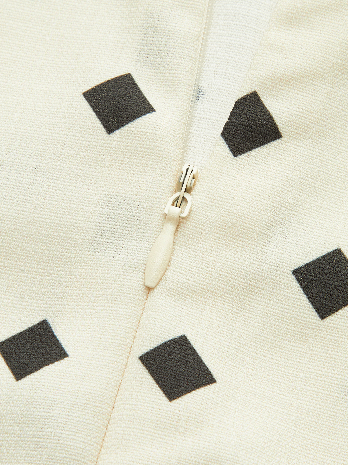 Robe midi à pois avec bretelles festonnées