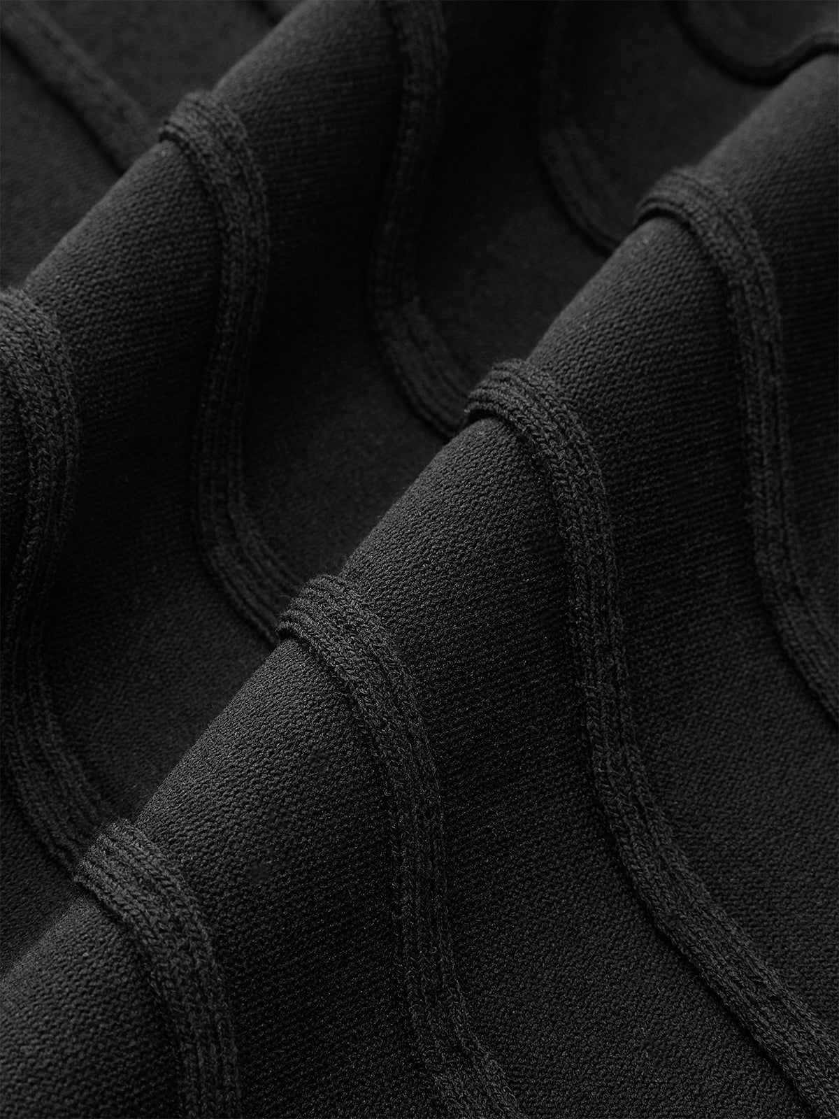 Midirock aus strukturiertem Strick mit Schlitz vorne