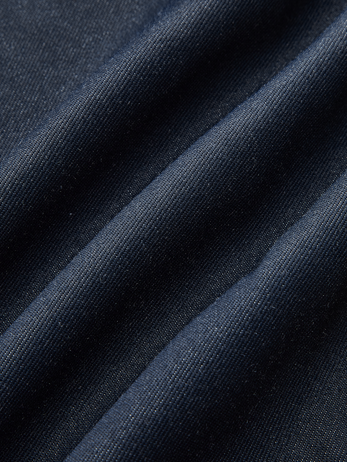 Denim-Midikleid mit V-Ausschnitt und Rüschen