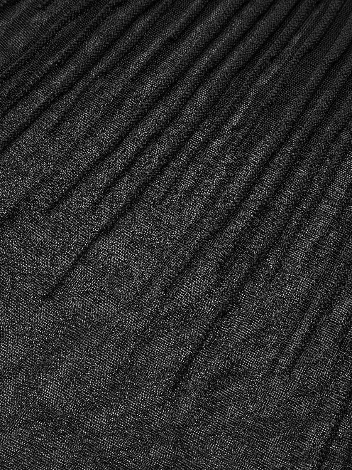 Meerjungfrauenrock mit Mesh-Saum und Rippstrickbündchen