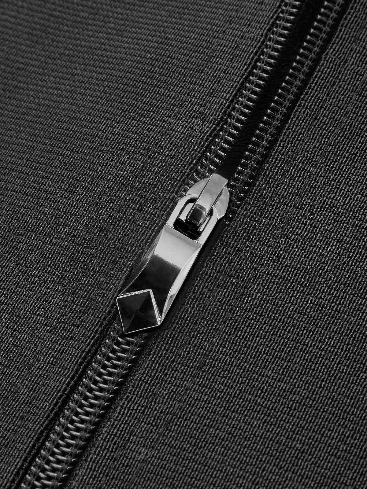 Corset à fermeture éclair et passepoil en velours