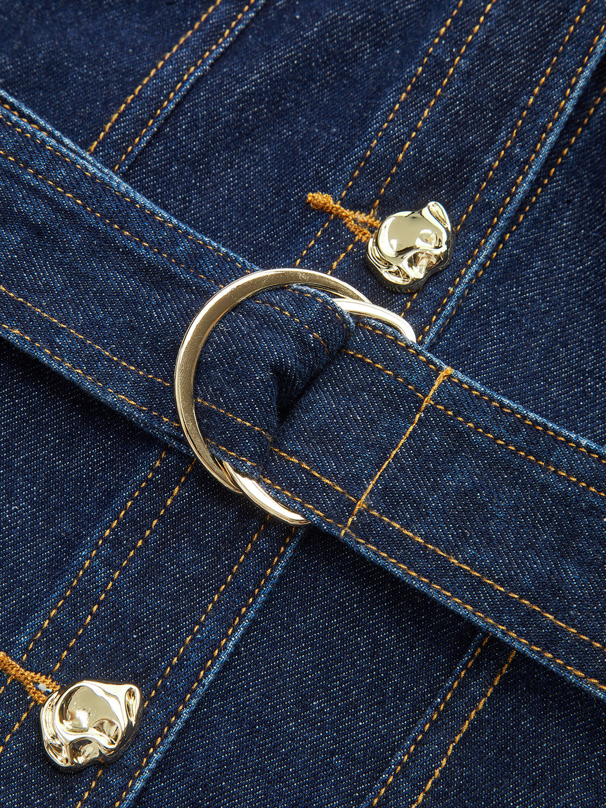 Jeanshemdkleid mit Gürtel